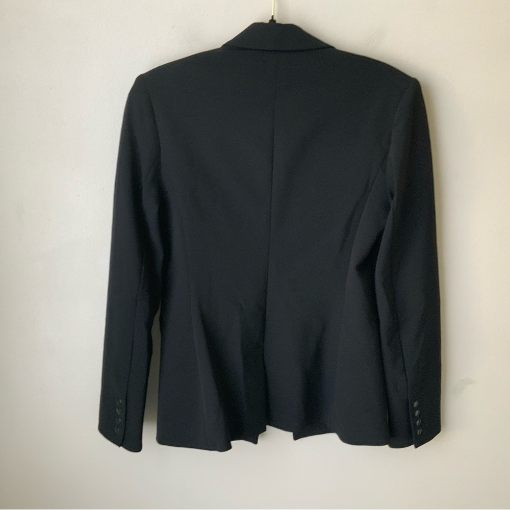 VERONICA BEARD Scuba Dickey Blazer Jacket Single-Button Tailored Black Size 4 - Picture 5 of 11